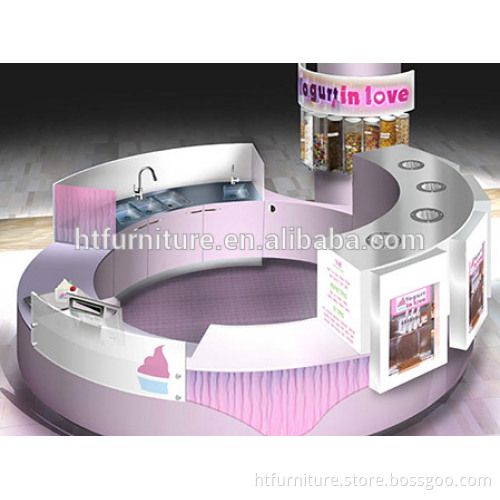 China customized Mall Frozen yogurt kiosk sale